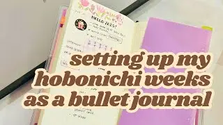 2025 Hobonichi Weeks Setup Bullet Journal With Free Planner Stickers | Plan With Me | Free Printable