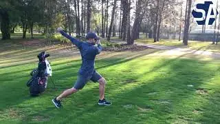 Split Stance Chop - Golf Club