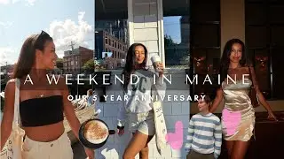 ANNIVERSARY VLOG ♡ staying in maine for our 5 year anniversary 💓🌲🧋