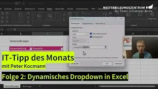 Wie erstelle ich dynamische Auswahllisten in Excel? | WBZ IT-Tipp des Monats