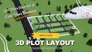 3D Plot Layout Animation | Real Estate Township Flythrough | Snaps Studio
