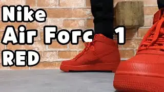 nike air force 1 high '07 Red unboxing/nike air force 1 high on feet review/nike af1 low
