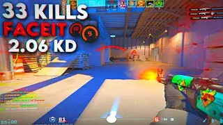 HIGH SENS WENT CRAZY - 33 KILLS (FACEIT LVL 10 CS2 GAMEPLAY)