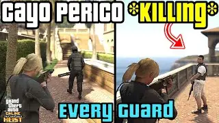 *NEW ROUTE* How to Kill Every Guard on Cayo Perico - GTA 5 Online Tutorial, Stealth, Solo Guide