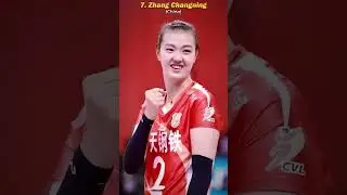 Top 10 Most Beautiful 😍 Female Volleyball Players 2025 #shorts