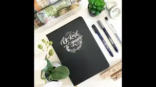 BUKE NOTEBOOK 180gsm bamboo paper black pu leather cover & silver foil stamping dotted 5*5mm pages