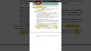 Economics -FATF Financial action task force current news 2025 #exam #education #generalstudies #upsc
