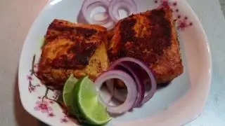 Spicy Pan Fried Salmon Recipe - Indian Style
