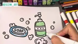 ASMR COLORING🧴🧼 i used touch markers&hellip; #asmrcoloring #touchmarkers #coloring #art #asmr