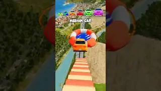 🌟Tiny Car Lifebuoy Pool Portal&hellip; and Turns ULTRA HUGE!🌟 #shorts #beamngdrive