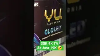 19K Deal on ₹30K 4K TV? VU 50&rdquo; GloLED Review!   #shorts #shortsfeed