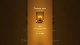 You are the reason