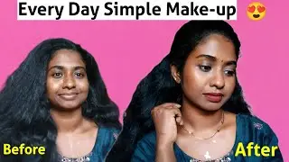 Every Day Simple Make-up | Quick & Easy Daily Make-up Look✨#makeup #youtube #akhissimplyworld!!