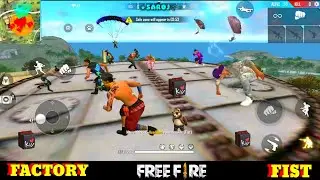 GARENA FREE FIRE FACTORY ONLY FIST - FF FIST FIGHT ON FACTORY ROOF - FACTORY FREE FIRE VIDEO - TOP