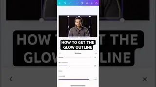 How to get glow outline image #gloweffect #outline#canva #shorts