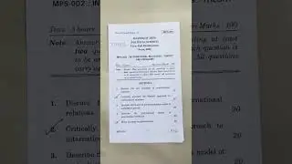 IGNOU MPS-002 QUESTION PAPER 2022 (in English) June 2022 term end examination.