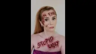 Anti bullying make up tutorial - Special effects make-up scratched words
