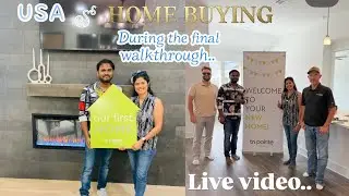 USA లో Home Buying ||final walkthrough ||live video #new #2025 #texas #usa #tips #home #newhome #tx 