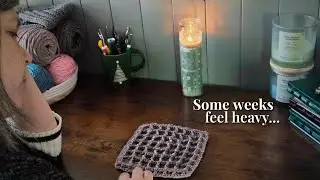 Cozy Crochet With Me: When You Need Gentle Creativity | Cozy Squares Ep 3