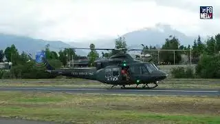 Despegue y sobrevuelo de Bell 412EP con Fastfin de la Fuerza Aérea de Chile en OpenDay 2022