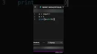Функция str(). Что она делает и как преобразует число в строку. Ссылка на полное видео в описании