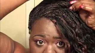 Side Swept Updo & Flat Twists Tutorial (Micro Braids)