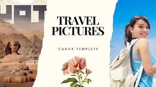 How to Create Travel Diary YouTube Thumbnail in Canva | Canva Tutorial for beginners