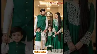 Elegant Pakistani Family Dressing for 14 August💚🤍 ✨ #14august #independentdaydress #independenceday