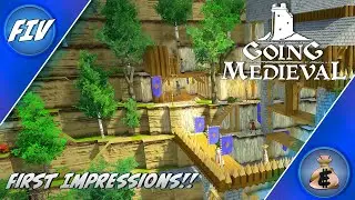 going medieval gameplay | lets play | City Builder | Colony Sim Game | indie games