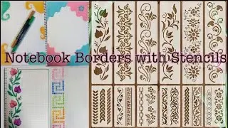 Creating 2 Notebook Borders with Stencils /Hina Afghan