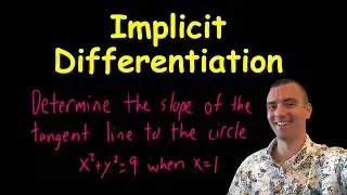 How to Find Tangent Line Slope at a Point with Implicit Differentiation