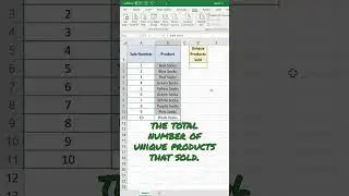 Как подсчитать уникальные значения в Excel
