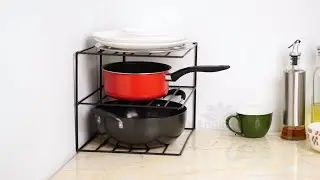 3-Tier Kitchen Shelf | Multipurpose Corner Dish Stand for Kitchen Organization │DVKS-03B