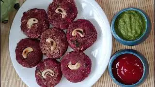 Beetroot Sweet Potato Cutlet Recipe for Breakfast