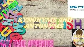 Antonyms and synonyms || tata trade apprentice exam || tata apprentice exam 2021 english