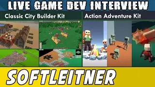 Live Dev Interviews - SoftLeitner - Classic City Builder and Action Adventure Kit