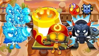 BTD6 Sunset Gulch CHIMPS Black Border Guide