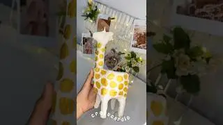 DIY GIRAFFE FROM BROKEN CUP