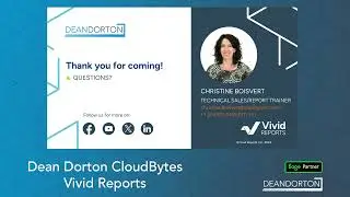 Dean Dorton CloudBytes - Vivid Reports