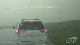 06-20-2023 Douglas, WY - Storm Structure, Hail Barrage, Lightning, Difficult Driving Conditions