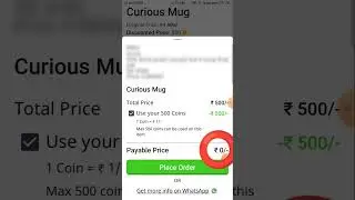 Loot offer today🤩💥 | curiousjr free bottle and mug live ordar | free product ₹0 free delivery #short