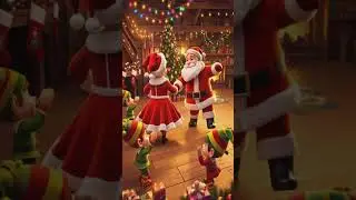 Merry Christmas 2025 #christmas #elves #presents #mrsclaus #christmastree #northpole #dancing