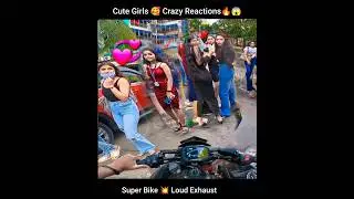 Cute Girls Crazy Reaction 😍 Super Bike | Girl Reaction