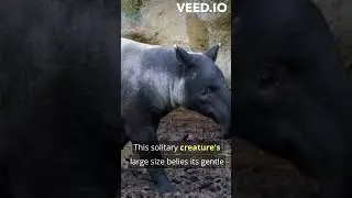 The Malayan tapir, a unique odd-toed ungulate  #animals #facts #dailyfacts #viral
