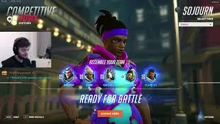 Dafran SOLDIER 76, TRACER, SOJOURN COMPETITIVE Gameplay! [ OVERWATCH VOD Replays ]