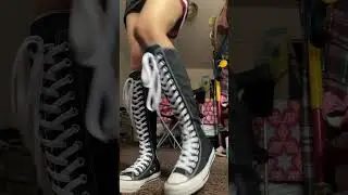 Knee high converse unboxing