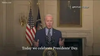 President Biden celebrates President's Day with national message