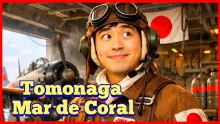 Tomonaga na Batalha do Mar de Coral, batalha de Porta-aviões.
