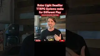 Rules Light and Dealier TTRPGs make for different game play #shorts #ttrpg #morkborg #pirateborg
