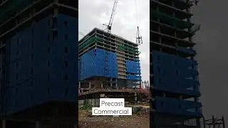 17 floor IT commercial project with precast technology. #civilengineering #commercial #construction